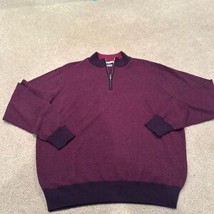 Peter millar striped quarter zip